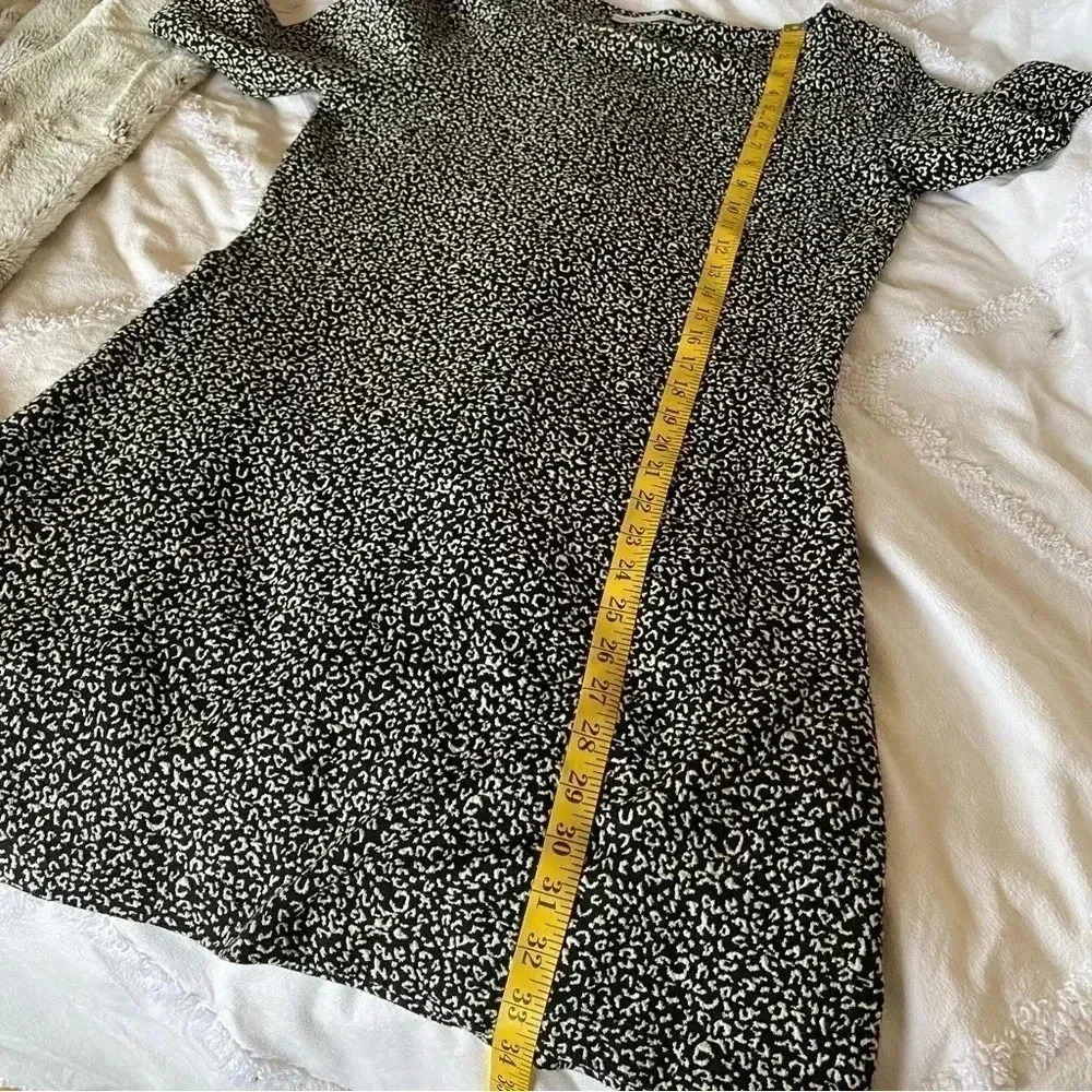 & Other Stories Swing Skater Dress Leopard Cheetah Print Mini Short Sleeve: 10 - Picture 11 of 11